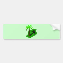 Wisconsin Palm Tree Bumper Sticker