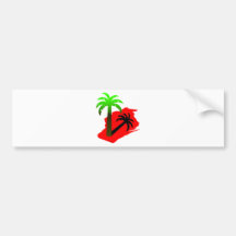 Wisconsin Palm Tree Bumper Stickers