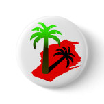 Wisconsin Palm Tree Pinback Buttons