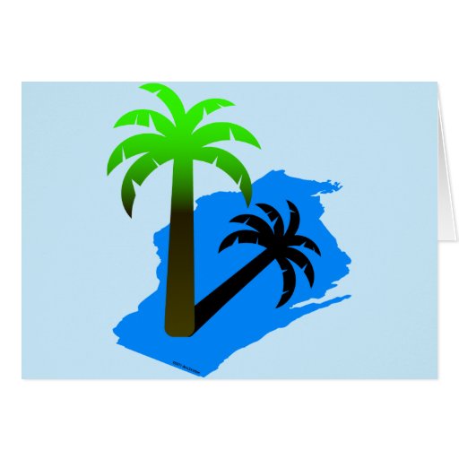 Wisconsin Palm Tree Card