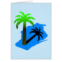 Wisconsin Palm Tree Greeting Card