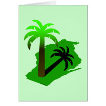 Wisconsin Palm Tree Greeting Card