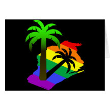 Wisconsin Palm Tree Greeting Cards