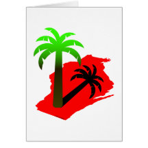 Wisconsin Palm Tree Greeting Cards