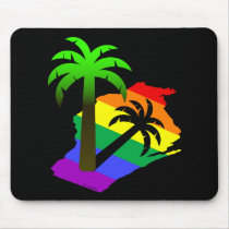 Wisconsin Palm Tree Mouse Pad