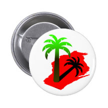 Wisconsin Palm Tree Pinback Buttons