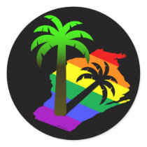 Wisconsin Palm Tree Stickers
