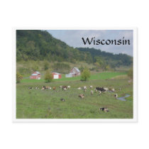 Wisconsin Pasture Postcard