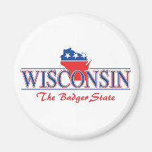 Wisconsin Patriotic Magnets