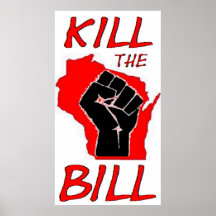 Wisconsin Protest Sign Print