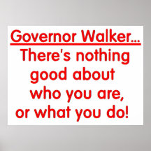 Wisconsin Protest Sign Print