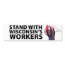 Wisconsin Protests Bumper Stickers