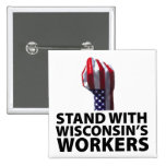 Wisconsin Protests Button