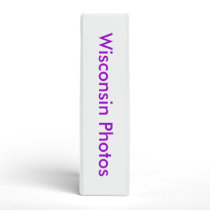 Wisconsin purple/black binder