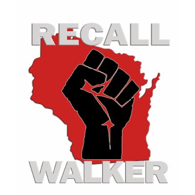WISCONSIN RECALL Walker T-shirt from Zazzle.