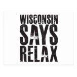 Wisconsin Says Relax Postcard