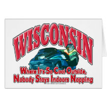 Wisconsin Snowmobile Greeting Cards