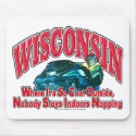 Wisconsin Snowmobile mousepads by klclewis Wisconsin Snowmobile mousepads