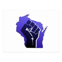 Wisconsin Solidarity Fist Post Cards