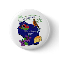 Wisconsin State Buttons
