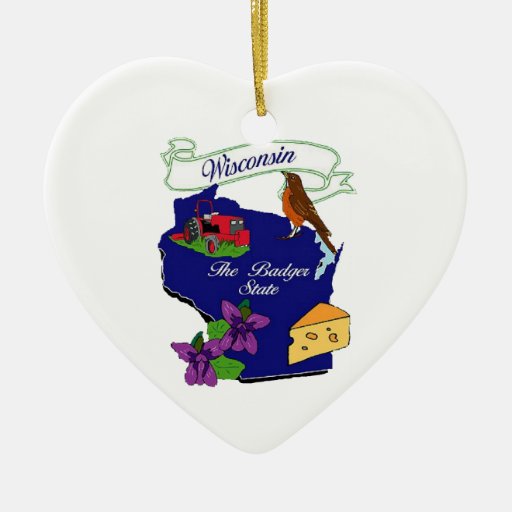 wisconsin state christmas ornaments zazzle wisconsin state christmas ornaments zazzle