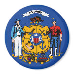 Wisconsin State Flag Magnet