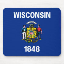 Wisconsin State Flag mousepads by 1791dotus Wisconsin State Flag mousepads