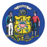 Wisconsin State Flag Sticker