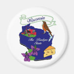 Wisconsin State Fridge Magnets