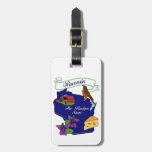 Wisconsin State Luggage Tag