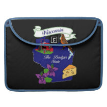 Wisconsin State Rickshaw Flap Sleeve Sleeves For Macbooks