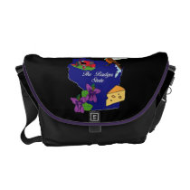 Wisconsin State Rickshaw Messenger Bag