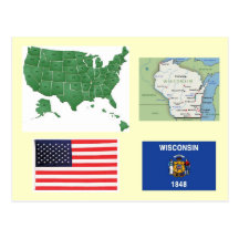 Wisconsin, USA Postcard