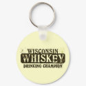 Wisconsin Whiskey Drinking Champion keychains