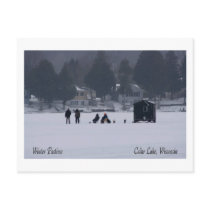 Wisconsin Winter Pastime postcards by Katseye Wisconsin Winter Pastime postcards