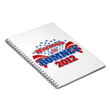 Wisconsin with Romney 2012 Spiral Notebooks
