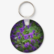 Wisconsin Wood Violet Spotlight Keychain keychain