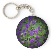Wisconsin Wood Violet Spotlight Keychain