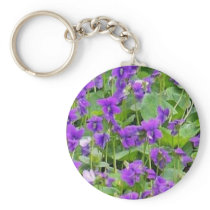 Wisconsin Wood Violets Keychains