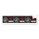 Wisconsin Zombie Hunting Permit Bumper Sticker