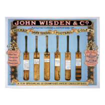 Wisden Cricket Bats, 1895 posters