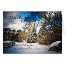 Wisdom_AskanditwillbegivenZazzle - Mattthew 7:7 cards