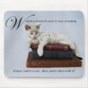 Wisdom (cat) Mousepad by jaisjewels Wisdom (cat) Mousepad