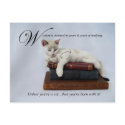 Wisdom (cat) Postcard by jaisjewels Wisdom (cat) Postcard