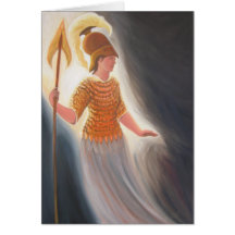 Wisdom Confronting the Darkness Greeting Card