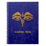 wisdom eyes - gold spiral notebooks
