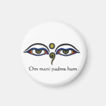 Wisdom Eyes/with Mantra-Buddhism Fridge Magnet