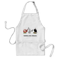 Wisdom. Love. Courage. aprons by CARDcanhelp Wisdom. Love. Courage. aprons