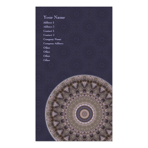 Wisdom Mandala â€¢ Vertical Business Card