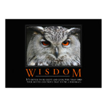 Wisdom Motivational Parody Poster posters